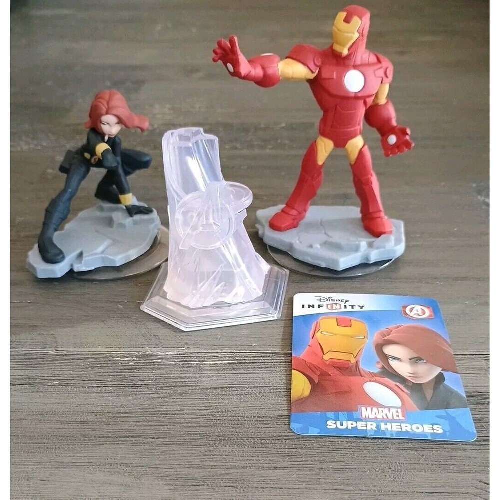 Disney Infinity Iron Man Black Widow Avengers Lot